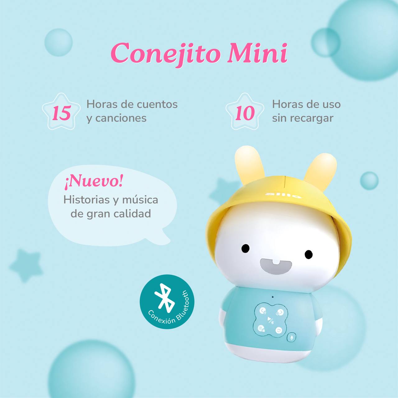 Juguete educativo musical Conejito Bebé Alilo